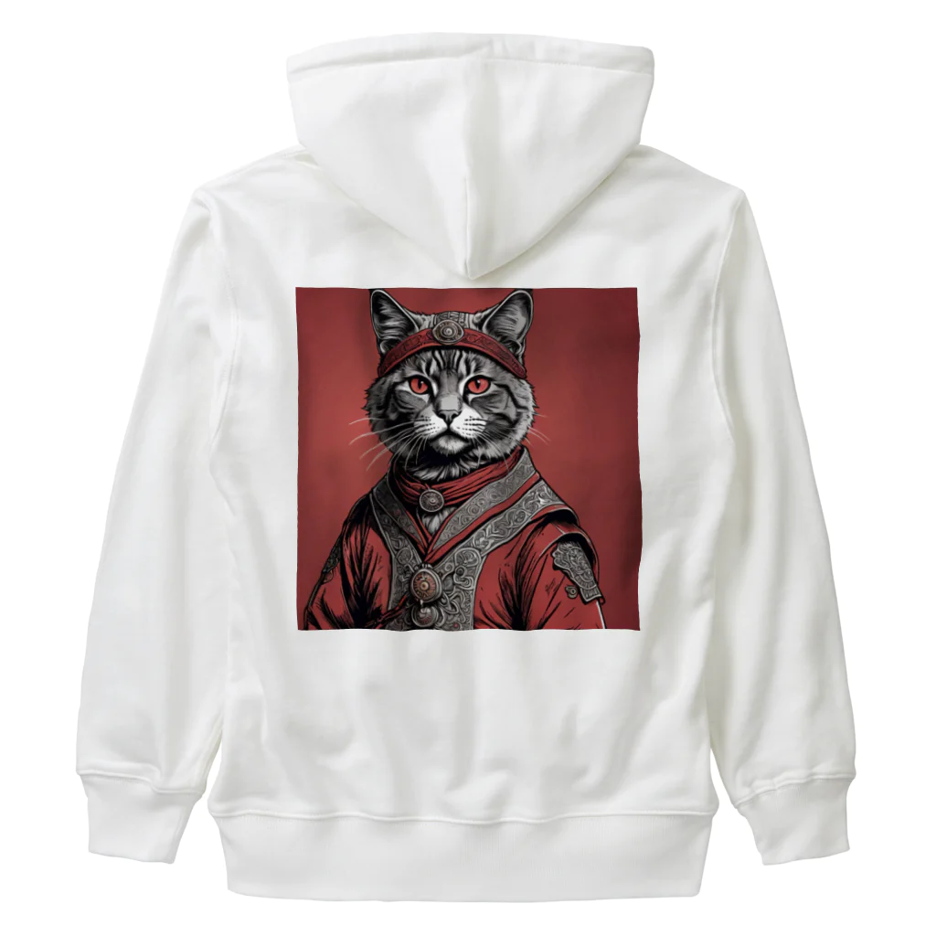 hogarakuの縄文猫 Heavyweight Zip Hoodie