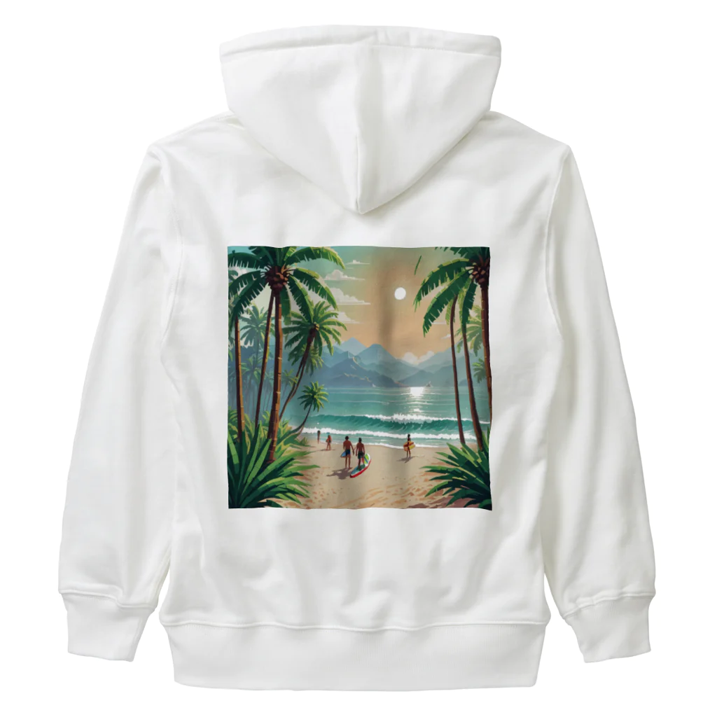 Paradise ExploreのPalm Breeze Bliss Heavyweight Zip Hoodie