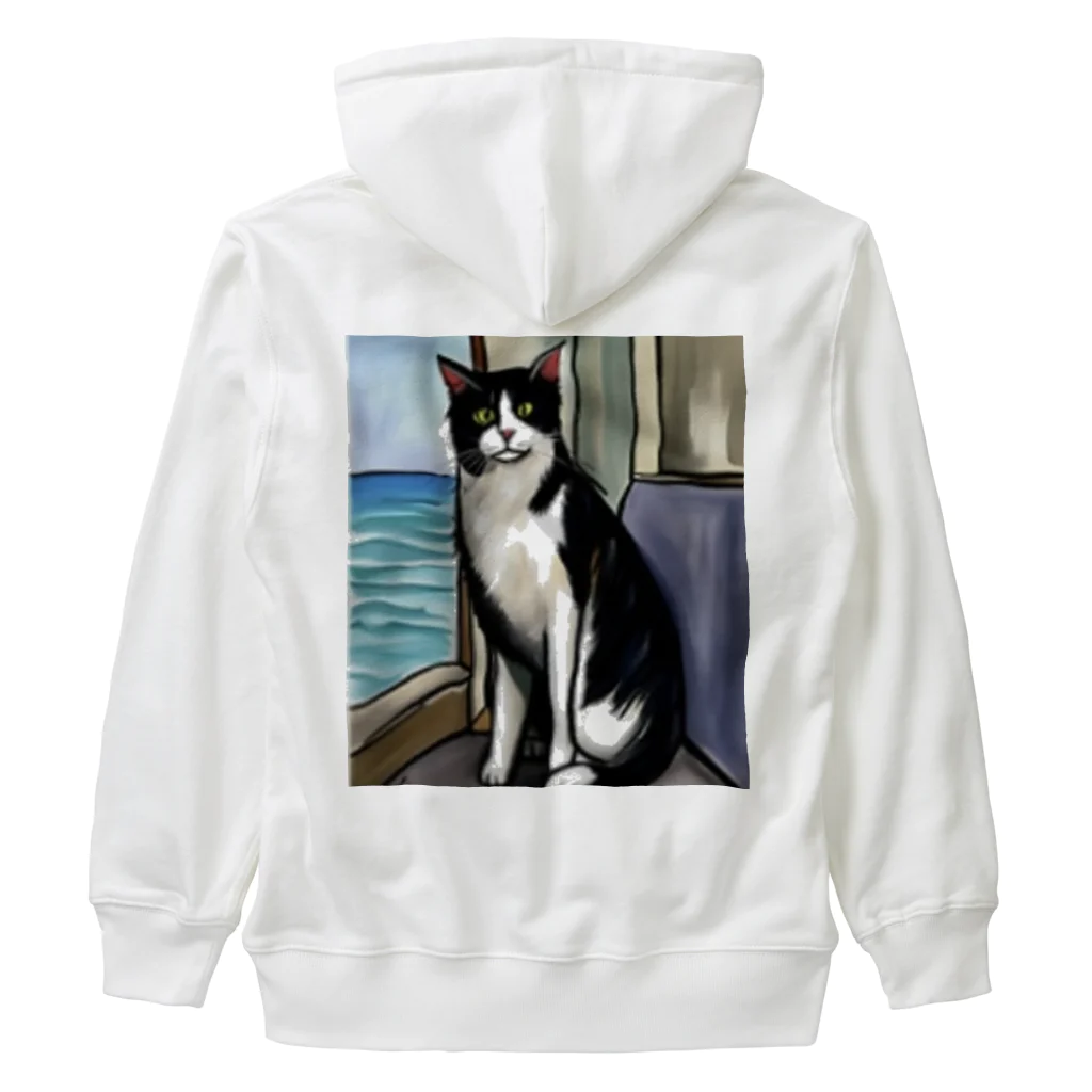 Ppit8の旅する猫 Heavyweight Zip Hoodie