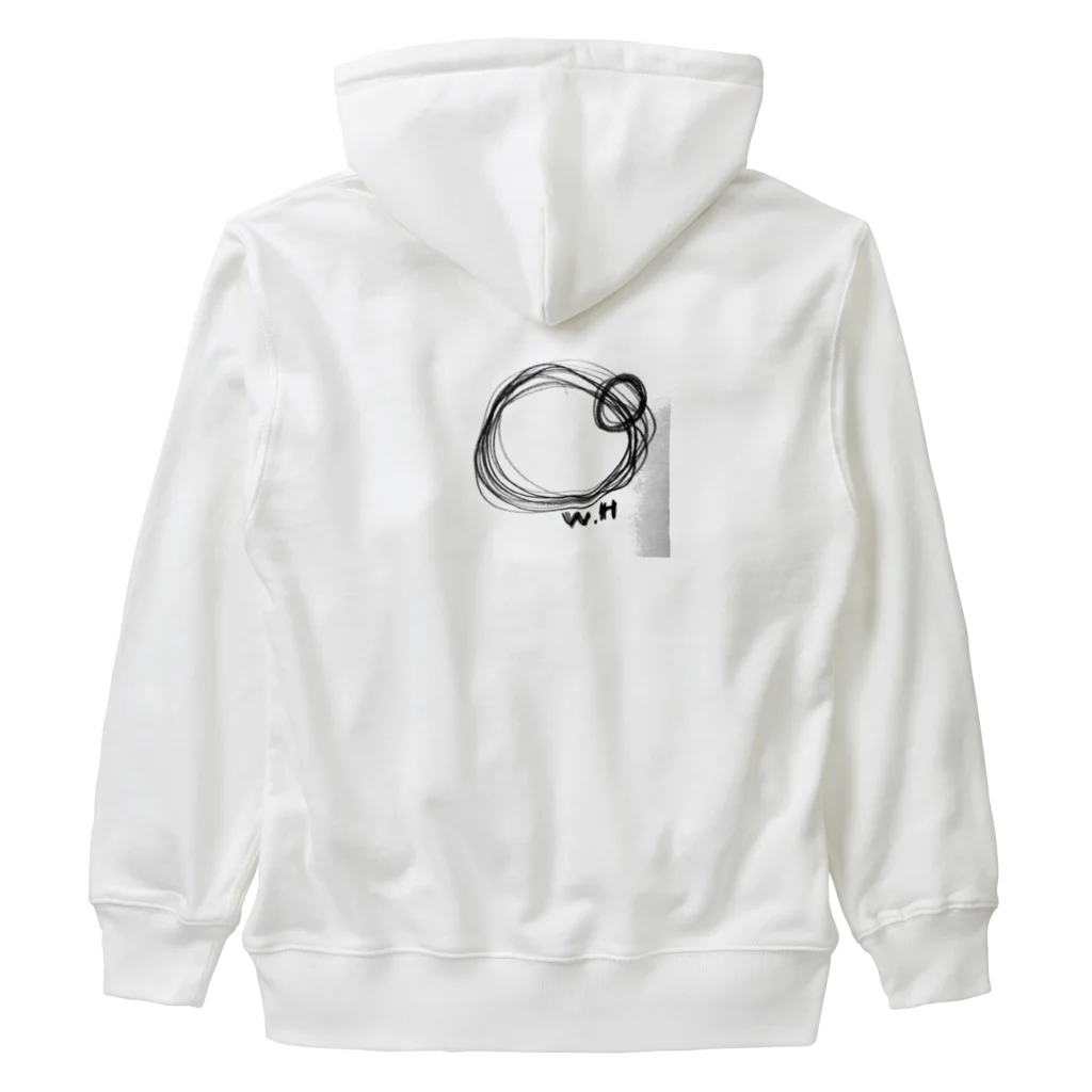 White-Holeのライトランゲージアート Heavyweight Zip Hoodie