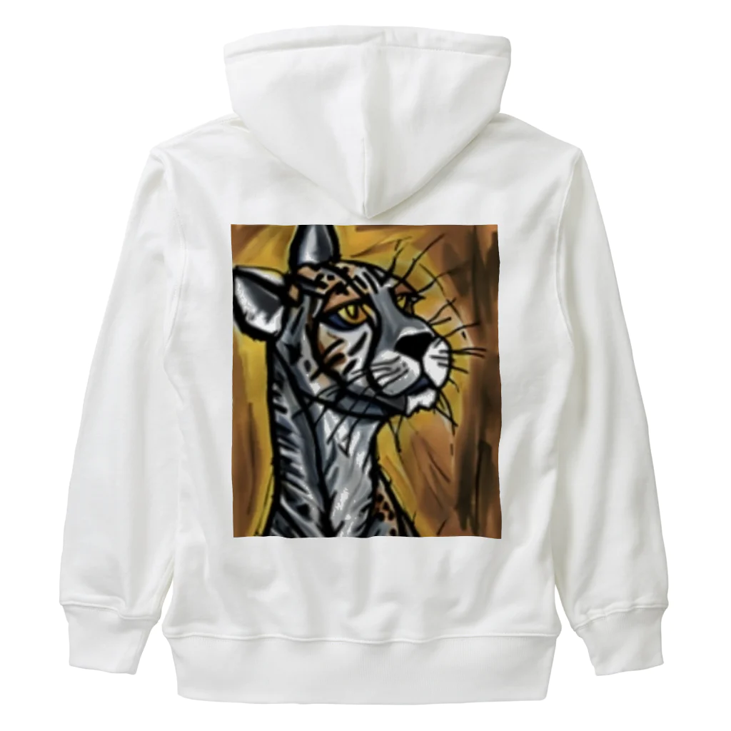 Ppit8の野生の猫 Heavyweight Zip Hoodie