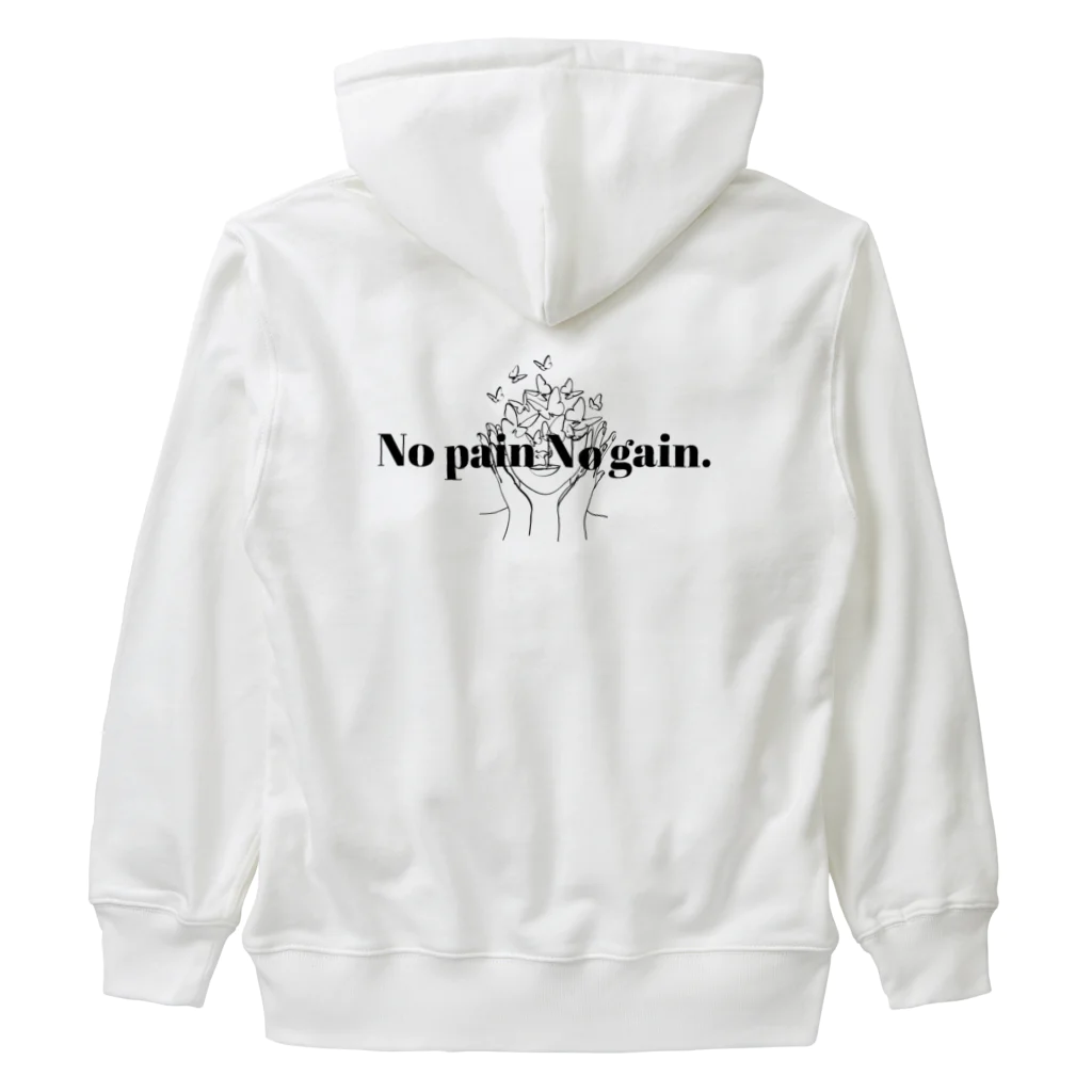 blueingreenのNo pain No gain. Heavyweight Zip Hoodie