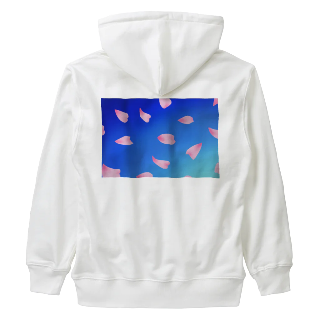 Lily bird（リリーバード）の花びらの舞う青空 Heavyweight Zip Hoodie