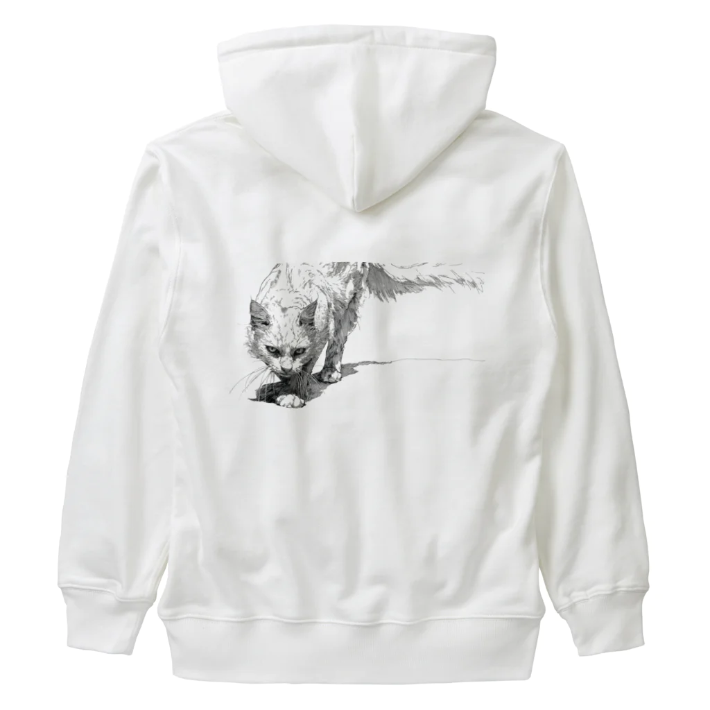 sperz shopの威嚇白猫 Heavyweight Zip Hoodie