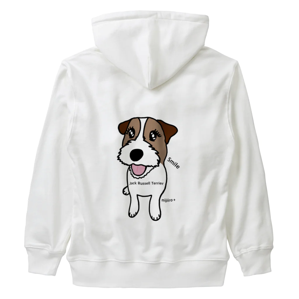 虹色PLUSのスマイル かわいいジャックラッセルテリア犬 Heavyweight Zip Hoodie