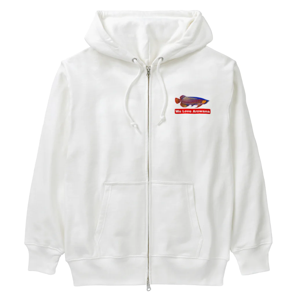 【BOWZ】RAリックアッガイのレッドアロワナ　タイプ2 by RA Heavyweight Zip Hoodie