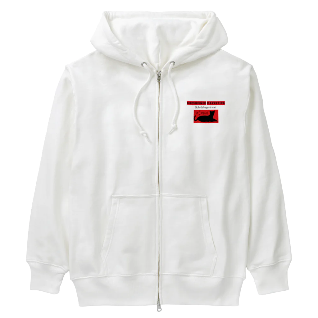 エクスマ ショップのエクスマ　シュレディンガーの猫 001 Heavyweight Zip Hoodie