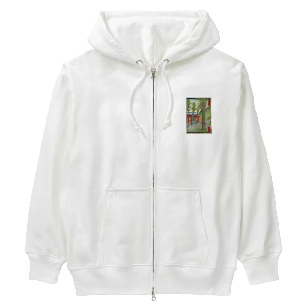 旨味教授といちごもちぷりんの東京名所四十八景　王子稲荷内白狐乃社 Heavyweight Zip Hoodie