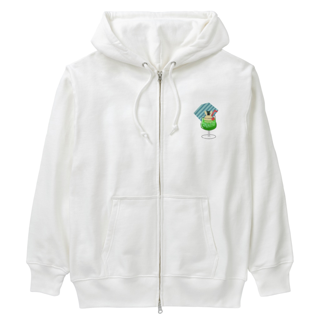 SHOP ベアたんのシュワシュワ　ウエネコさん Heavyweight Zip Hoodie