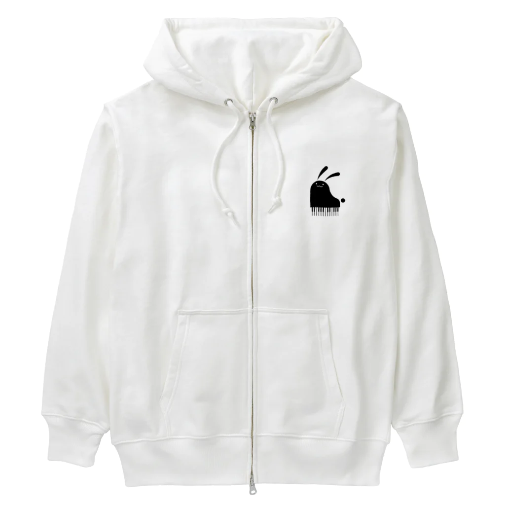 幸うさ.comのピアノ Heavyweight Zip Hoodie