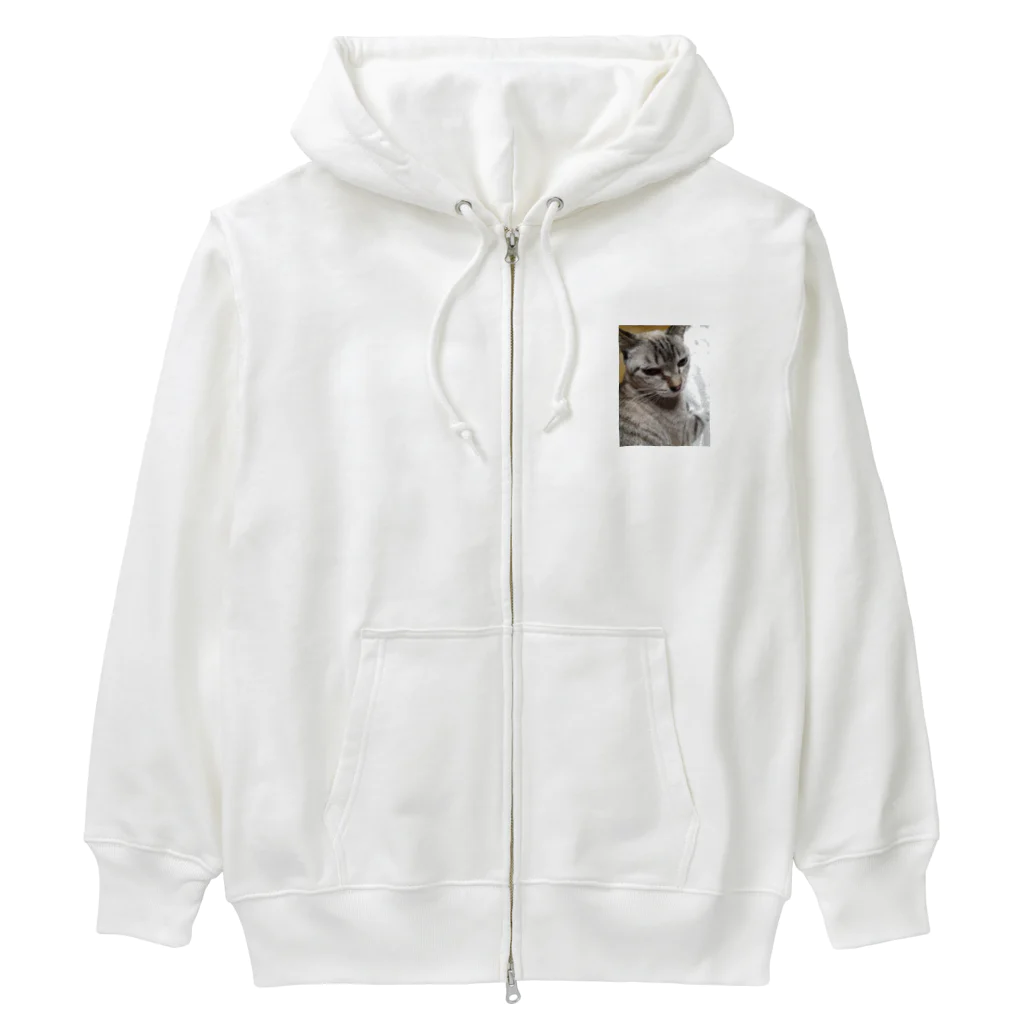 ねこの森でお散歩のさあ、モフりなさいよ。 Heavyweight Zip Hoodie