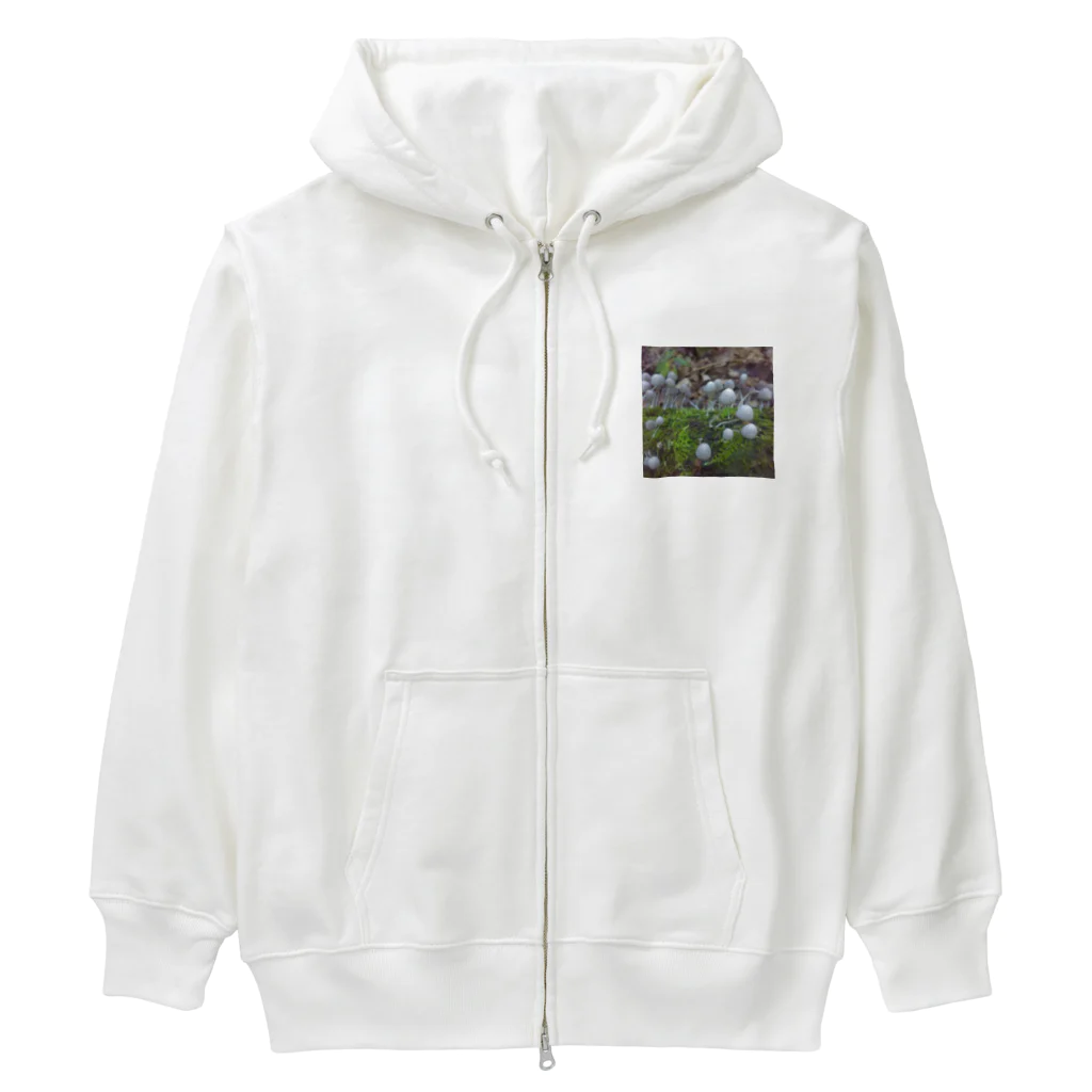 ミクロの不思議の国のキノコちゃん Heavyweight Zip Hoodie