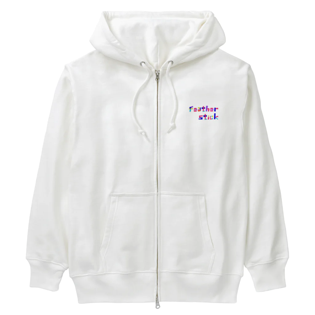 Feather stick-フェザースティック-のフェザースティック　文字ロゴ　 Heavyweight Zip Hoodie