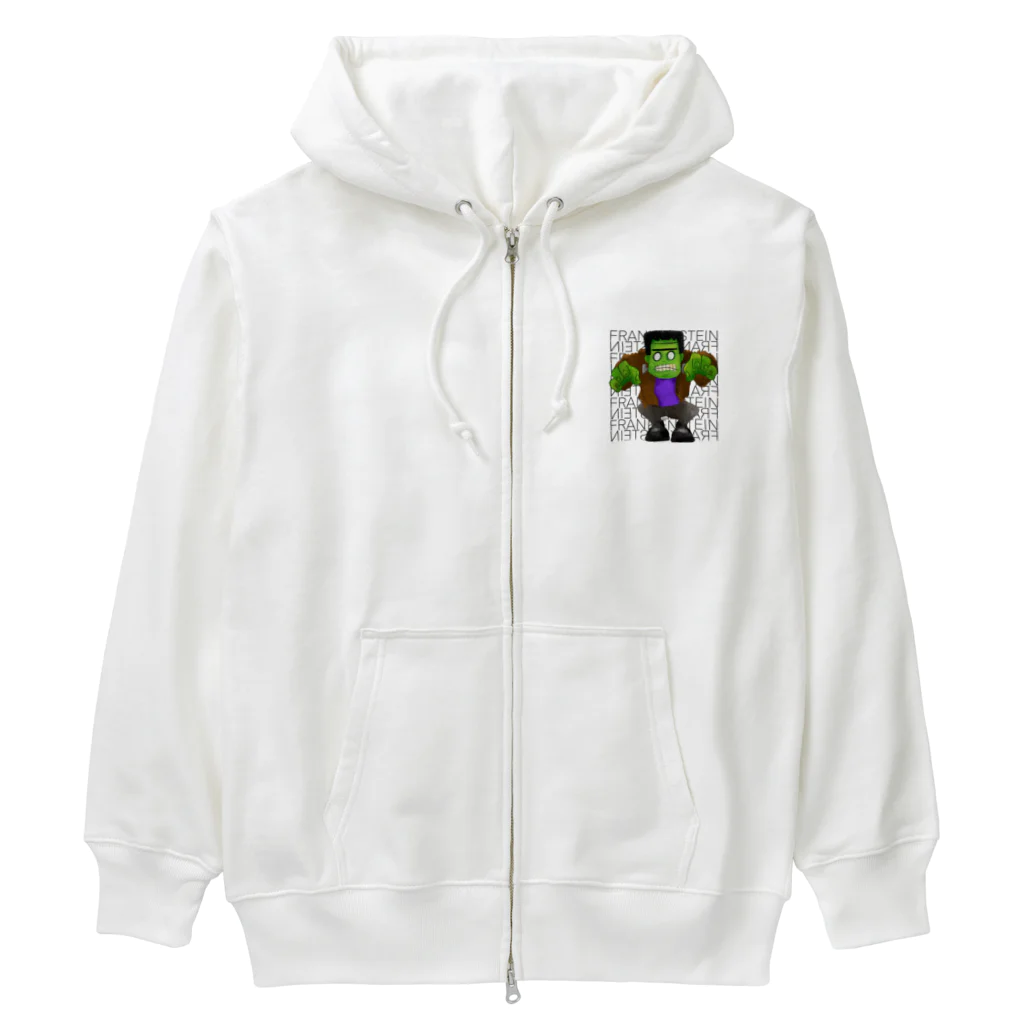 Hey! Kids KidsのHalloween Frankenstein Liam Fitzpatrick  Heavyweight Zip Hoodie