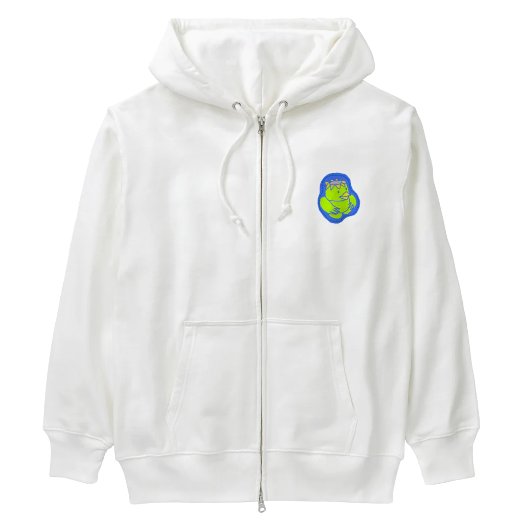 ☆あゆ ころ たろの☆ ハッピーライフのカッパワッペン Heavyweight Zip Hoodie