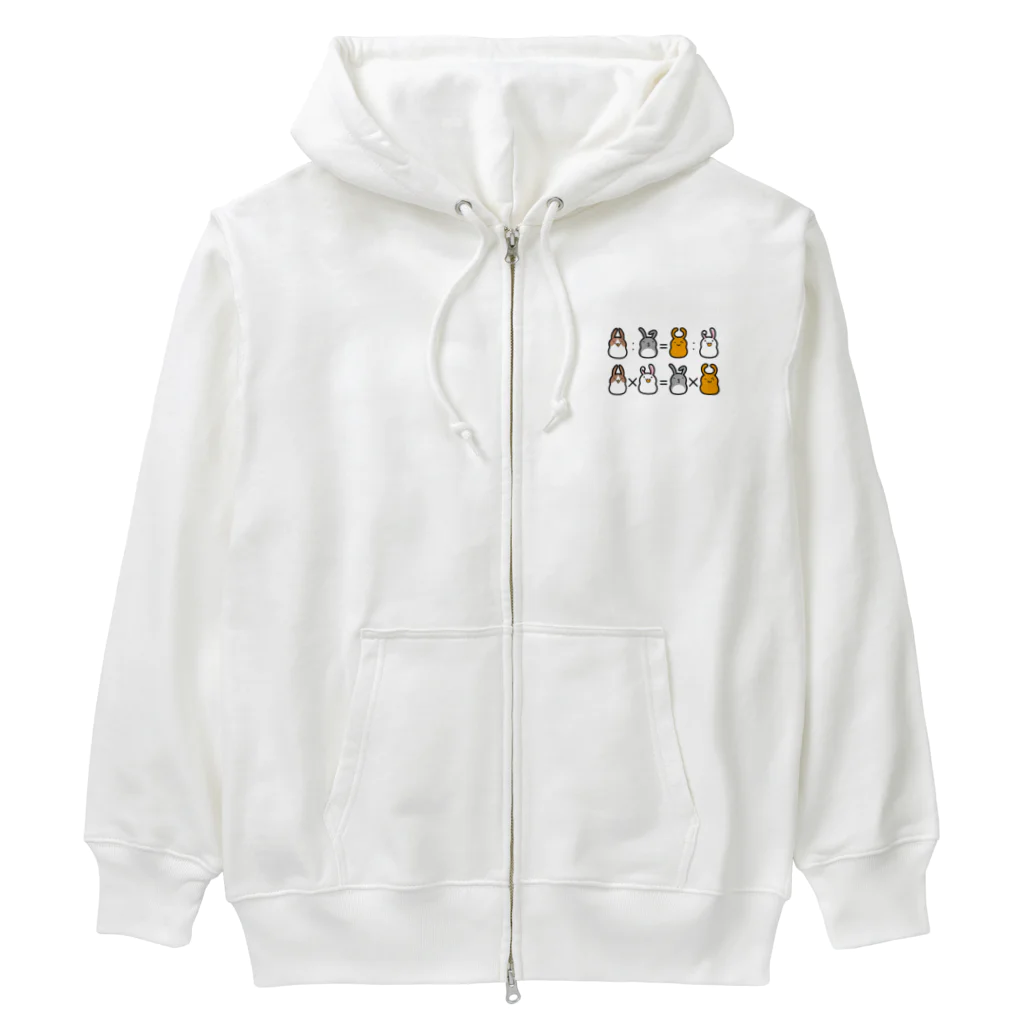 幸うさ.comの比例式 Heavyweight Zip Hoodie