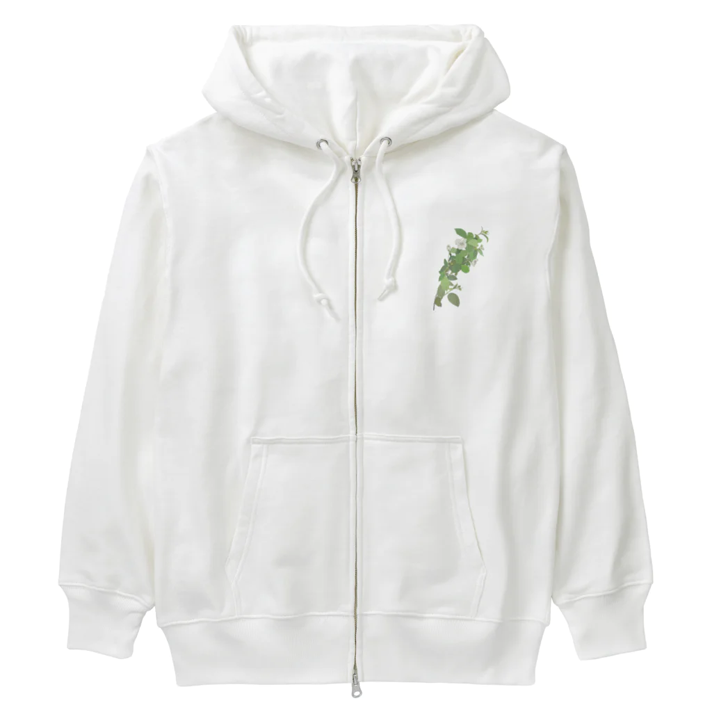 植物の絵師「洋子」の店の梅花空木 Heavyweight Zip Hoodie