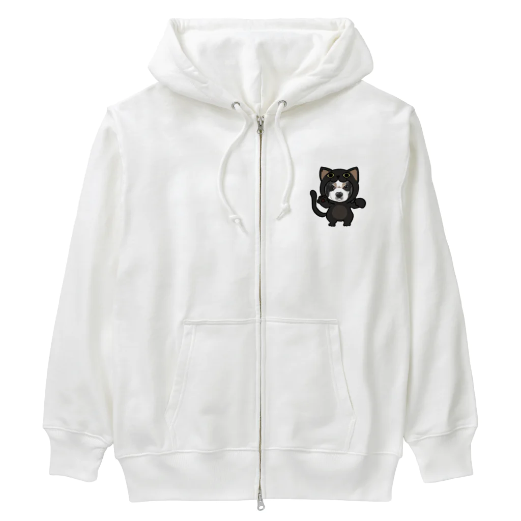 みきぞーん｜保護猫 ミッキー画伯と肉球とおともだちのmaruku Heavyweight Zip Hoodie