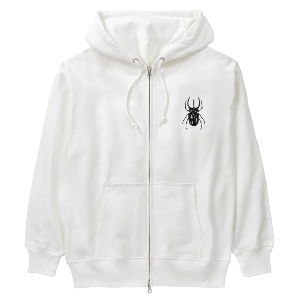 suikakozouのコーカサスオオカブト Heavyweight Zip Hoodie