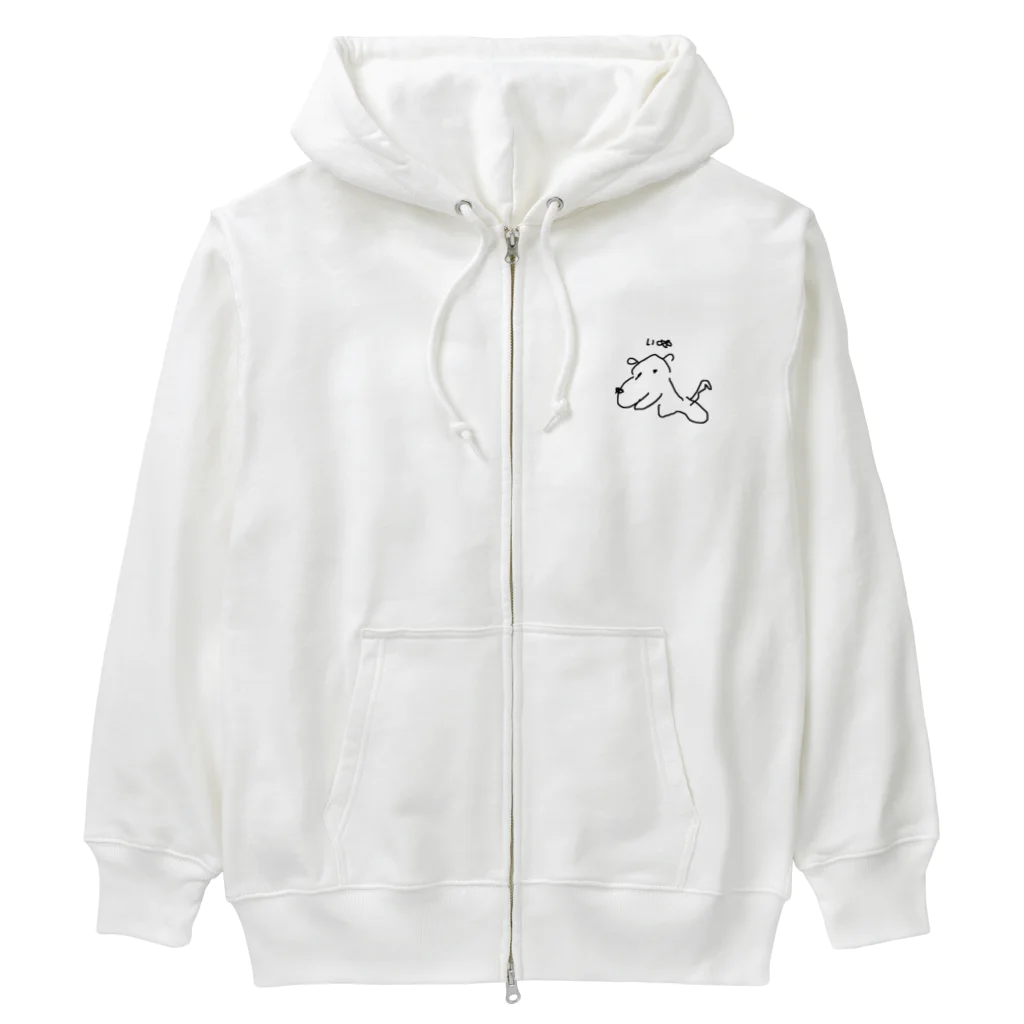 Opapanの左手いぬ Heavyweight Zip Hoodie