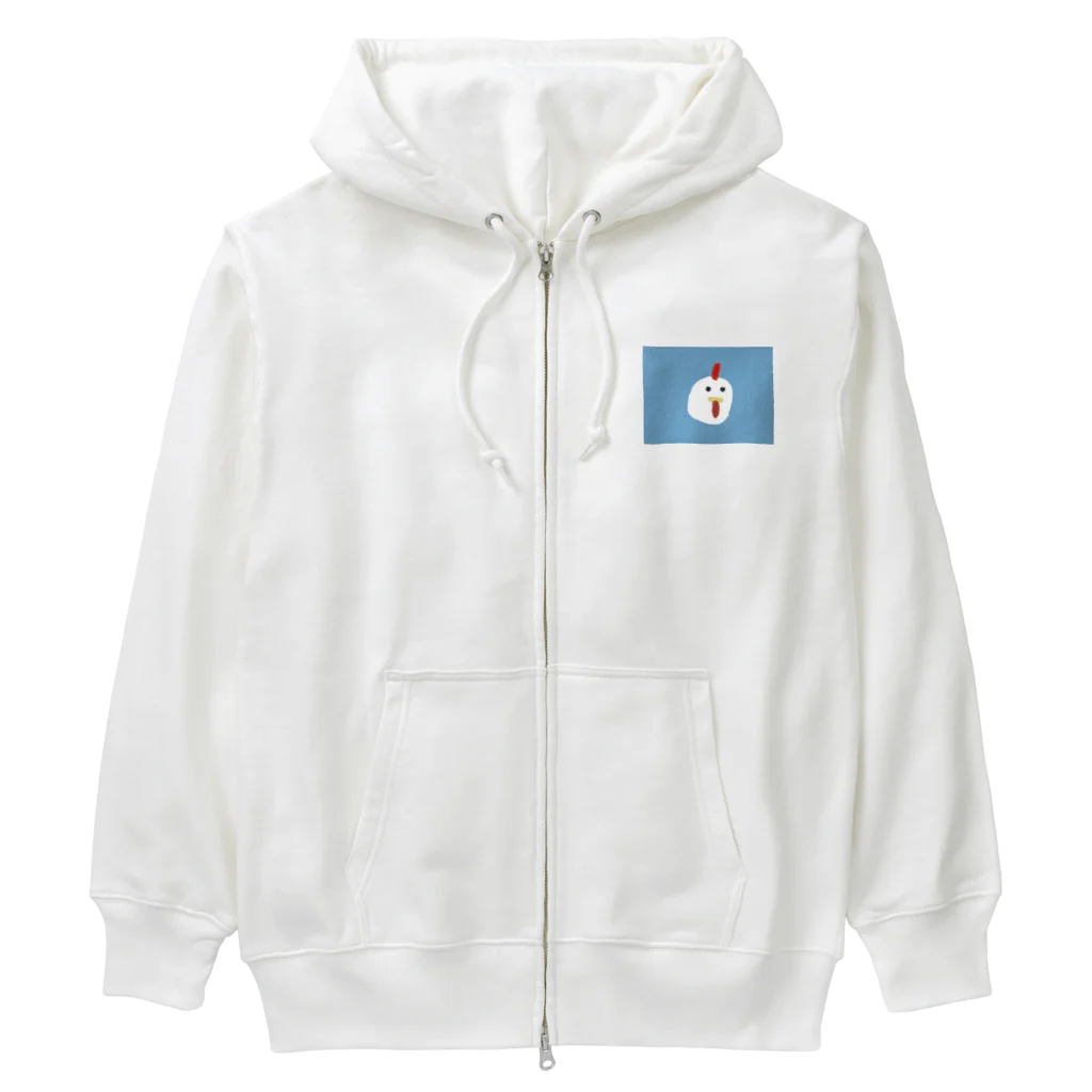 omabloのニワトリグッズ Heavyweight Zip Hoodie