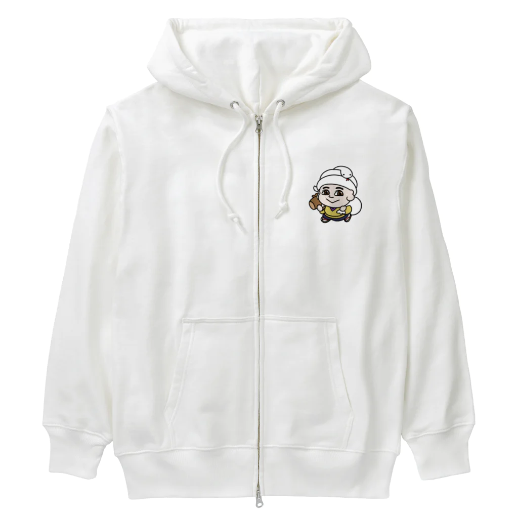 金運上昇のぶおくんショップの金運上昇のぶおくん Heavyweight Zip Hoodie