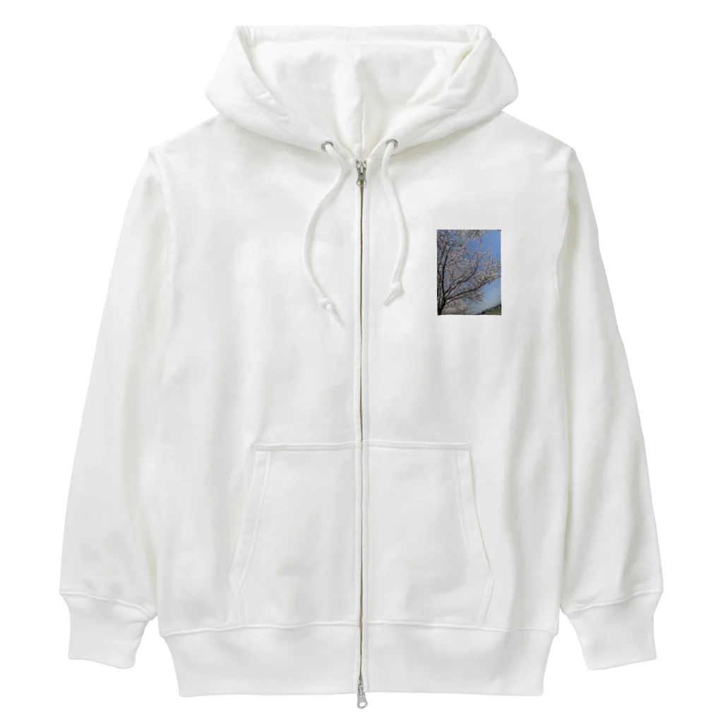 トロールショップの近所の桜 Heavyweight Zip Hoodie