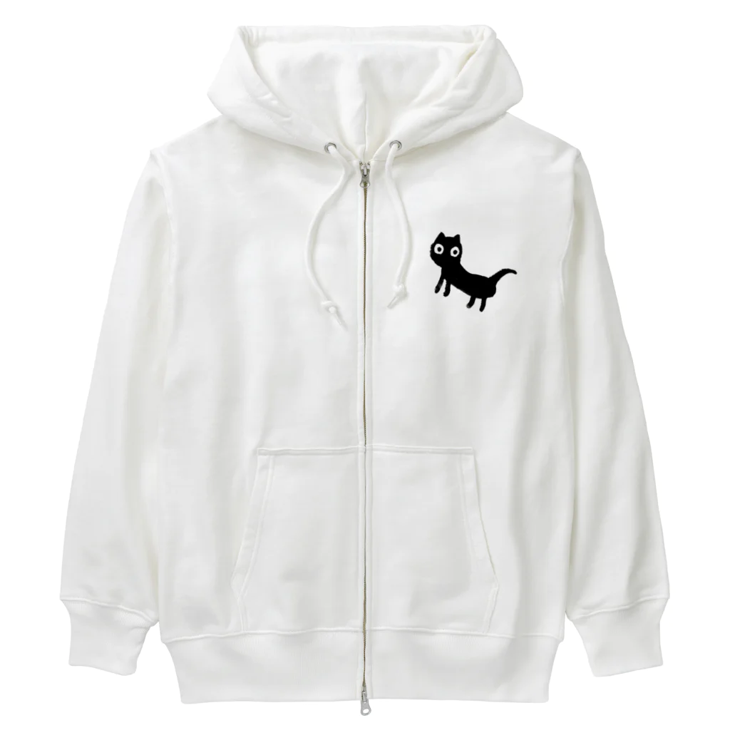 masao_art_lifeのふりむき猫ちゃん Heavyweight Zip Hoodie