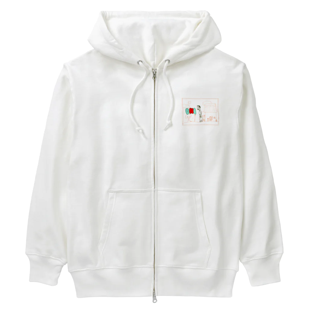 カカトコリバイバルのおに Heavyweight Zip Hoodie