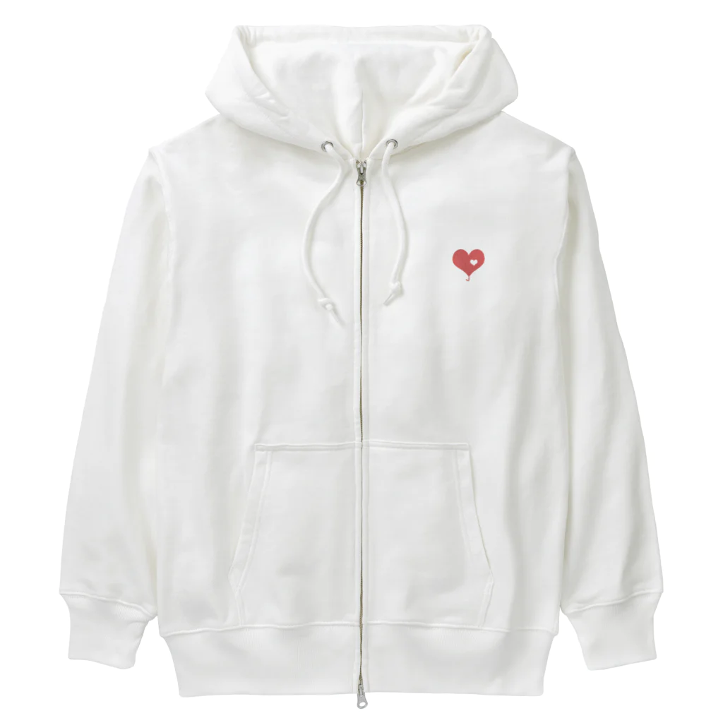 繊細さんのお守り屋のfor all HSP!(心に秘める静かな情熱レッド その3) Heavyweight Zip Hoodie