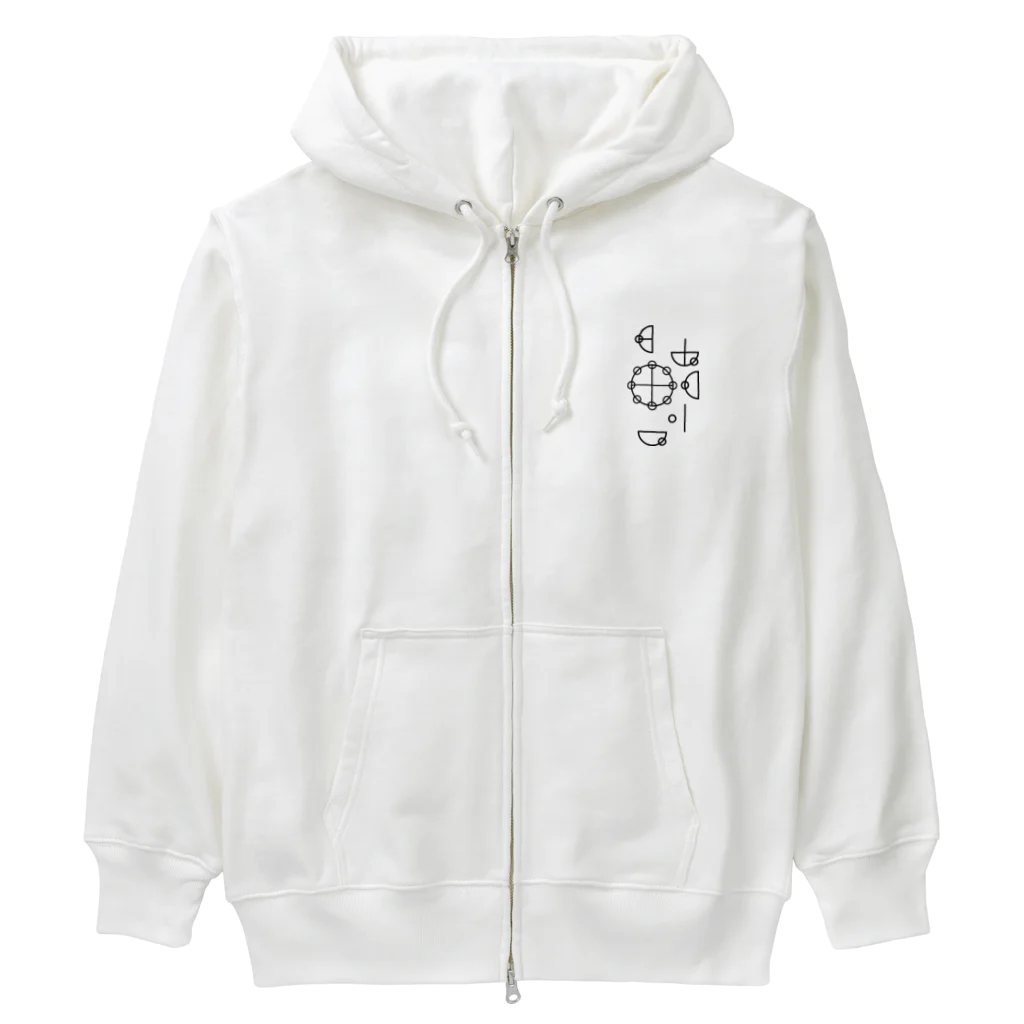 iyasinceのいやしんすカタカムナ「バランスの達人」 Heavyweight Zip Hoodie