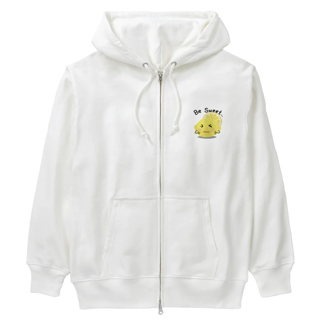 MZグラフィックスのレモン　Be Sweet Heavyweight Zip Hoodie