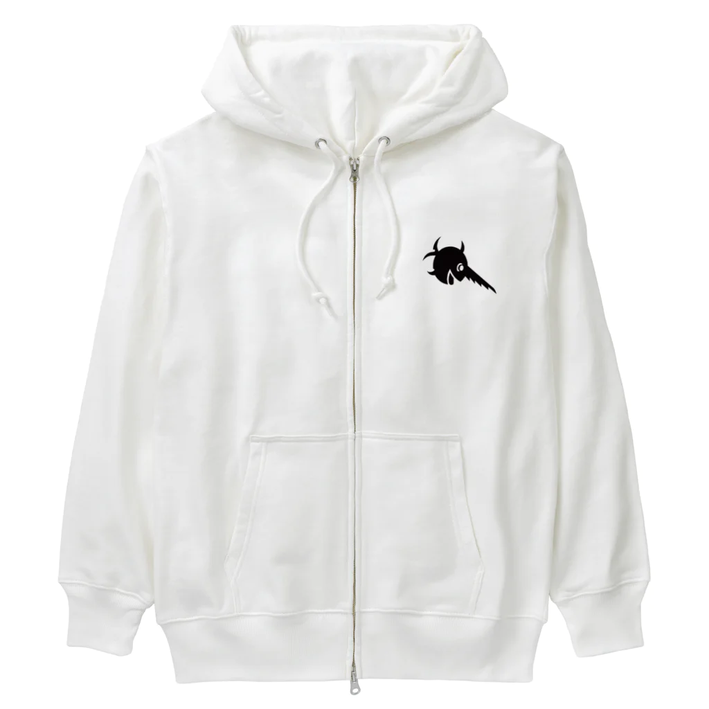 puikkoのUボート　笑うソードフィッシュ（右向き） Heavyweight Zip Hoodie