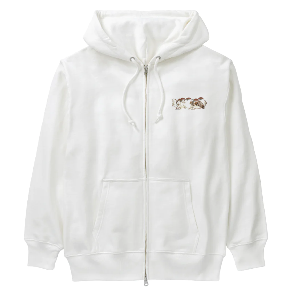 もふわちゅんSUZURI店。のもふわちゅん・集合！ Heavyweight Zip Hoodie