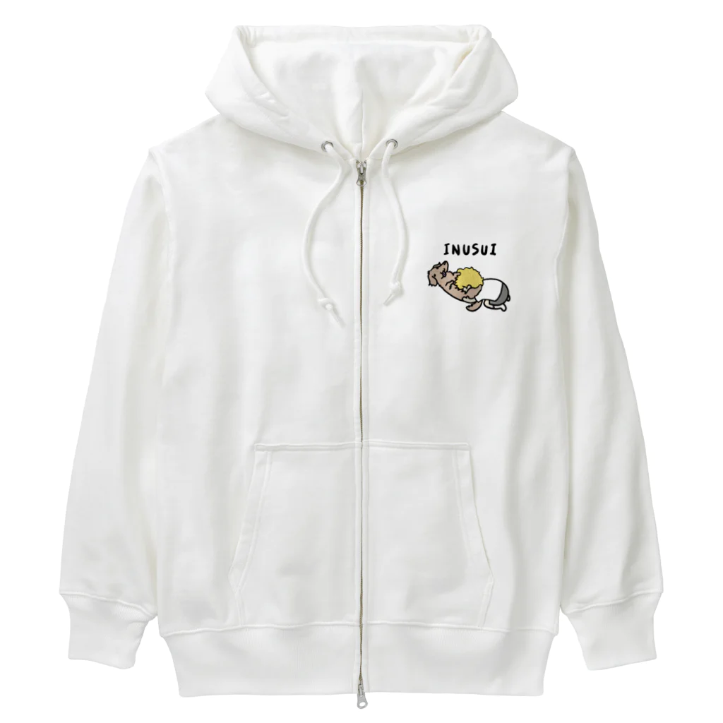 犬のおしりのダックス吸う男子 Heavyweight Zip Hoodie