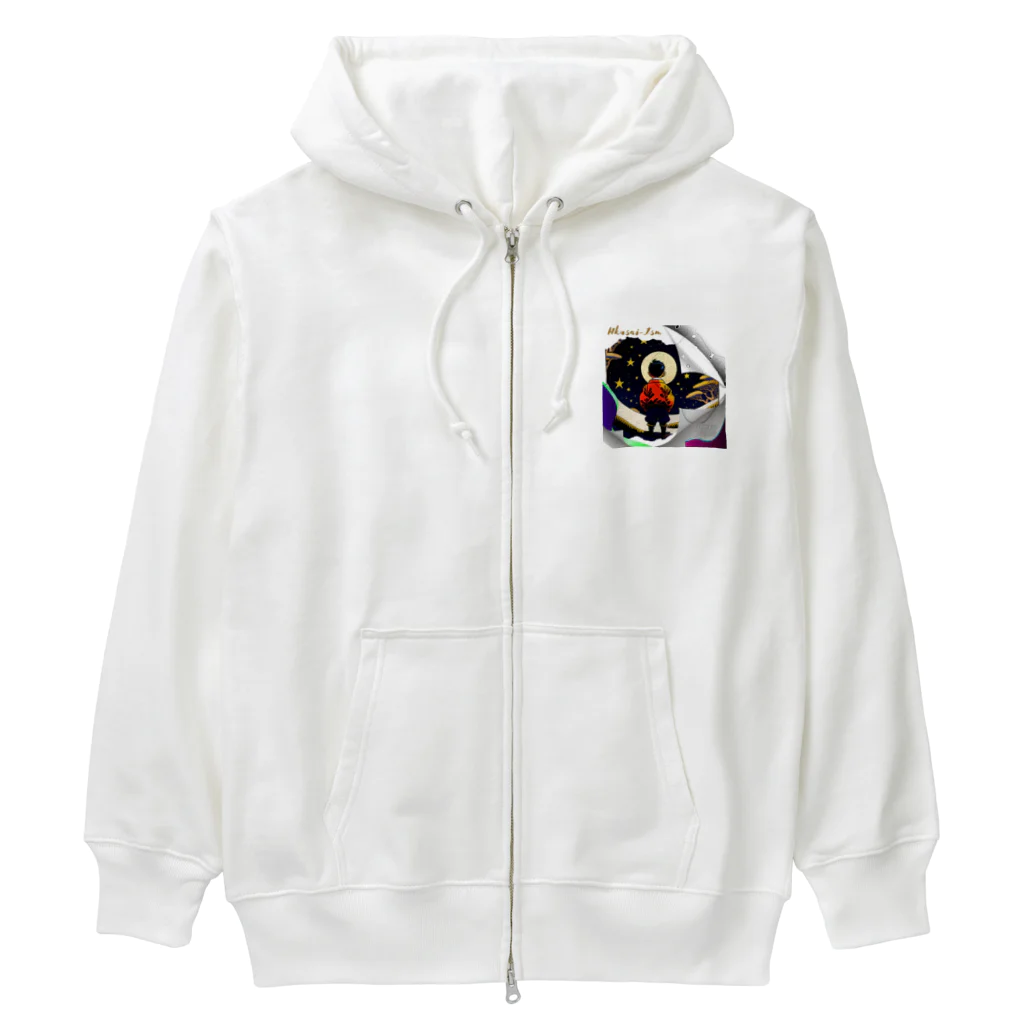 マッケンデジタルワールドのlofiアート　北斎イズムパンクシティ『少年の夢物語』 Heavyweight Zip Hoodie