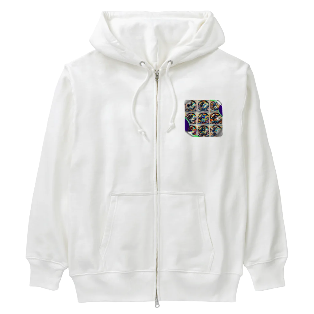 マッケンデジタルワールドの浮世絵パンクシティgirls Heavyweight Zip Hoodie