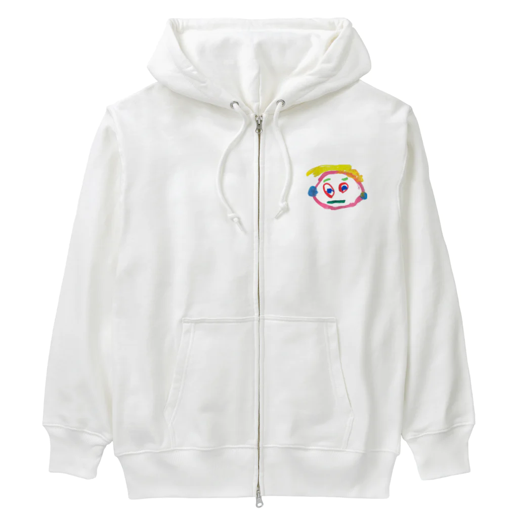 こどもの絵の３さい の じがぞう Heavyweight Zip Hoodie