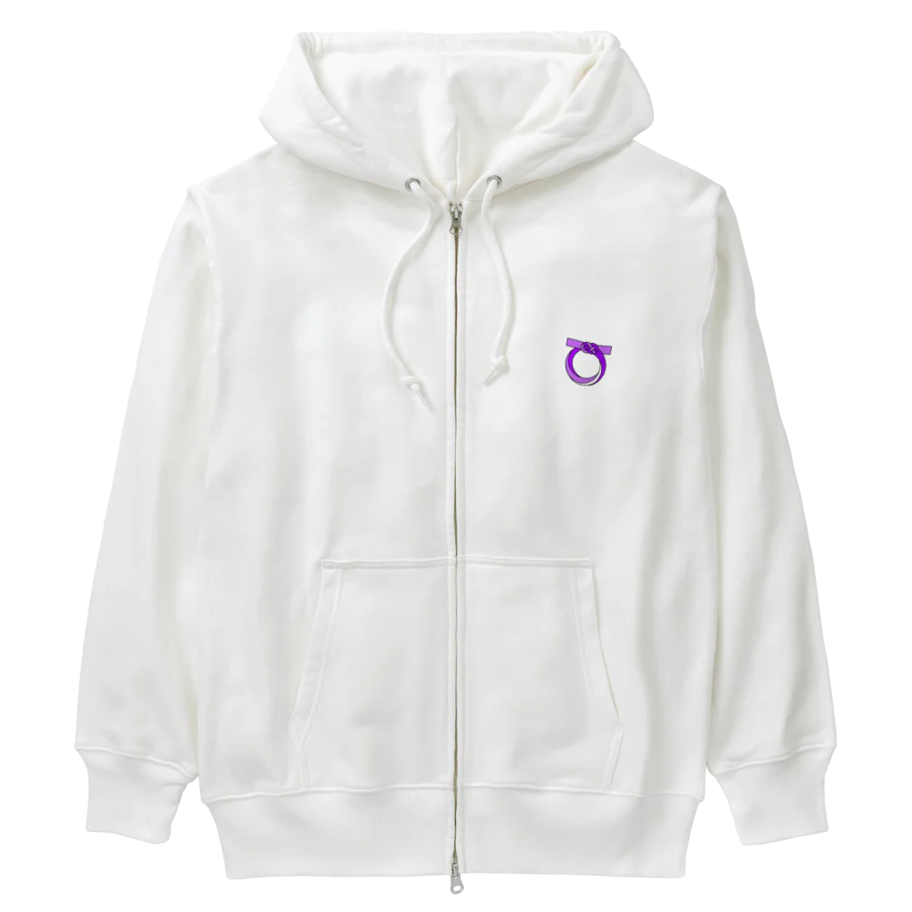 Nadeshiko888の茅の輪　紫 Heavyweight Zip Hoodie