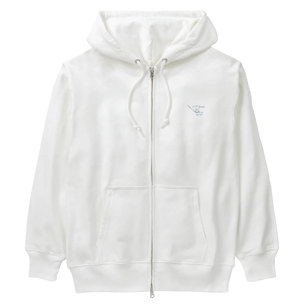 kojika_no_yabouの人になんて流されない犬。 Heavyweight Zip Hoodie