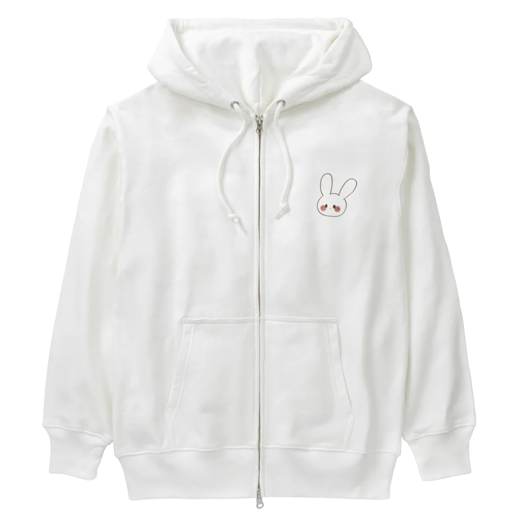 もみじのてれてれうさぎさん Heavyweight Zip Hoodie