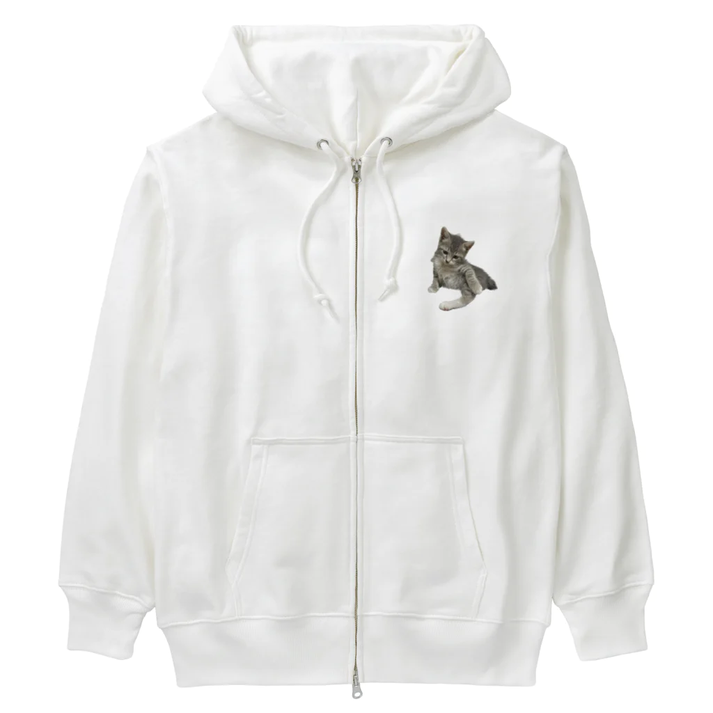 Vegeta_cat22の少し眠たげなベジータくん Heavyweight Zip Hoodie