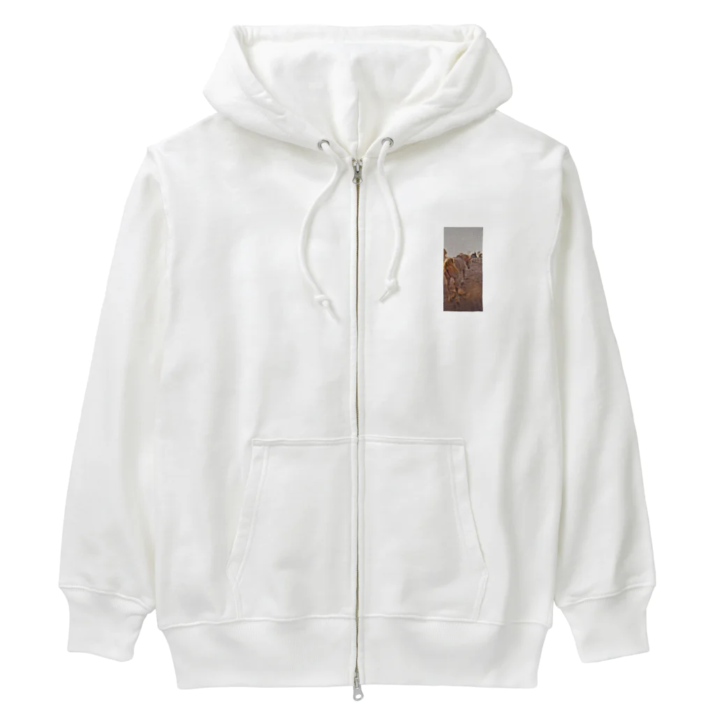 jpsat313の放牧中馬 Heavyweight Zip Hoodie