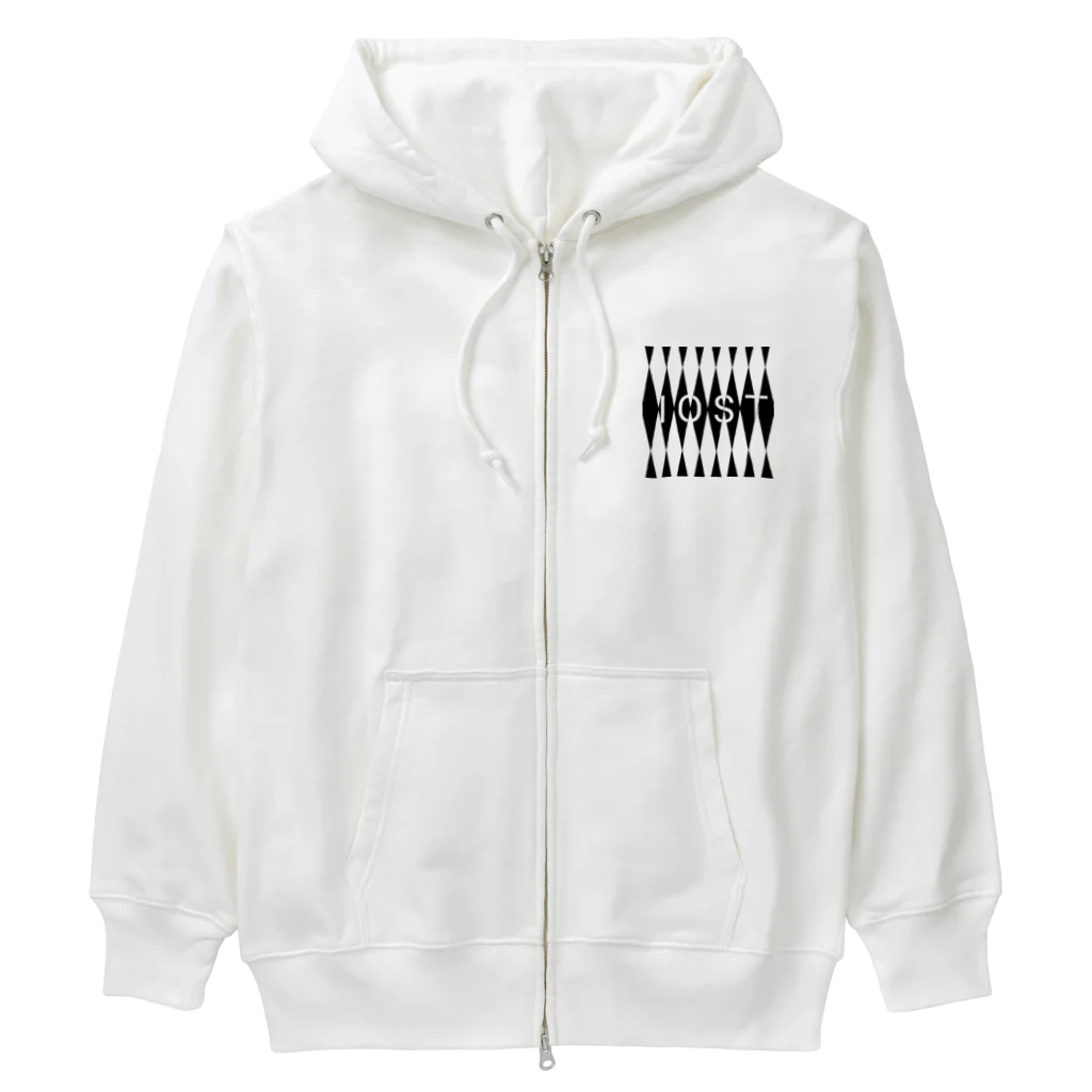 IOST_Supporter_CharityのIOSTバーサスデザイン(白黒シリーズ) Heavyweight Zip Hoodie