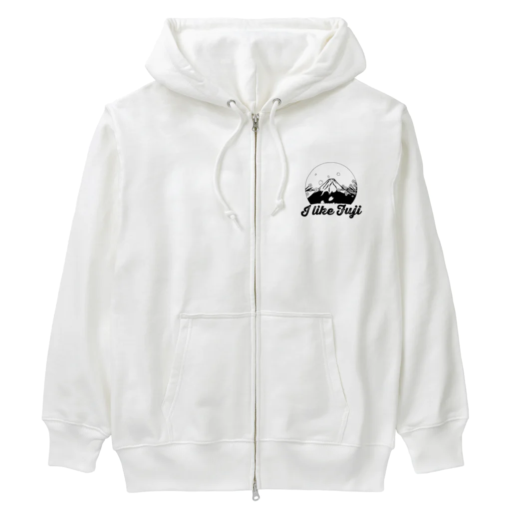 chicodeza by suzuriの富士山好き Heavyweight Zip Hoodie