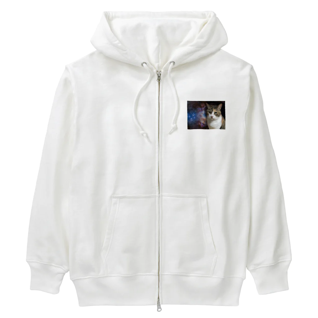 patatsukubaのスペースキャット・AKEMI Heavyweight Zip Hoodie