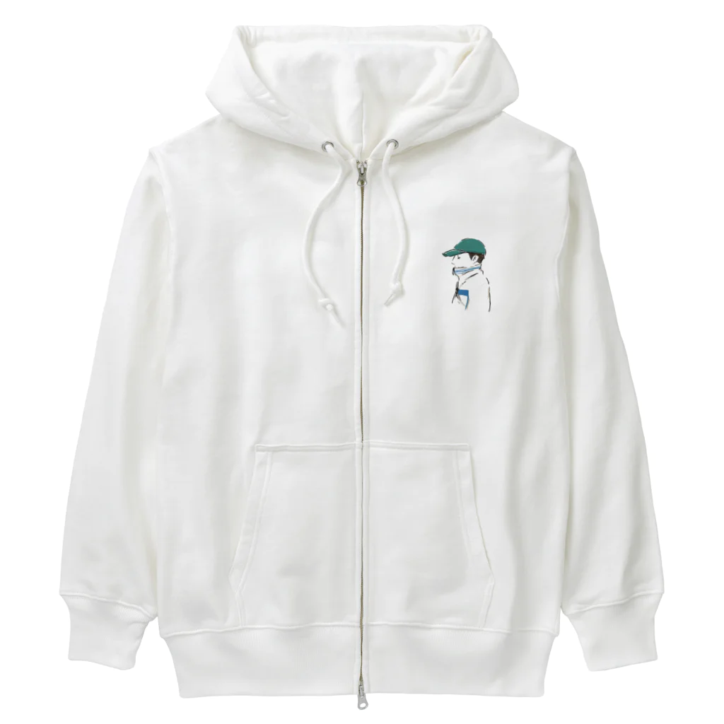 かわいい小物 kawaiikomonoの優しい色のボーイッシュ Heavyweight Zip Hoodie