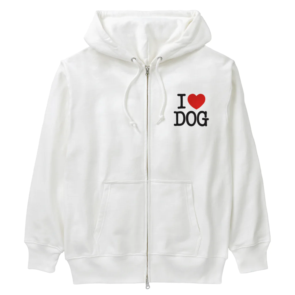 I LOVE SHOPのI LOVE DOG-アイラブドッグ- Heavyweight Zip Hoodie