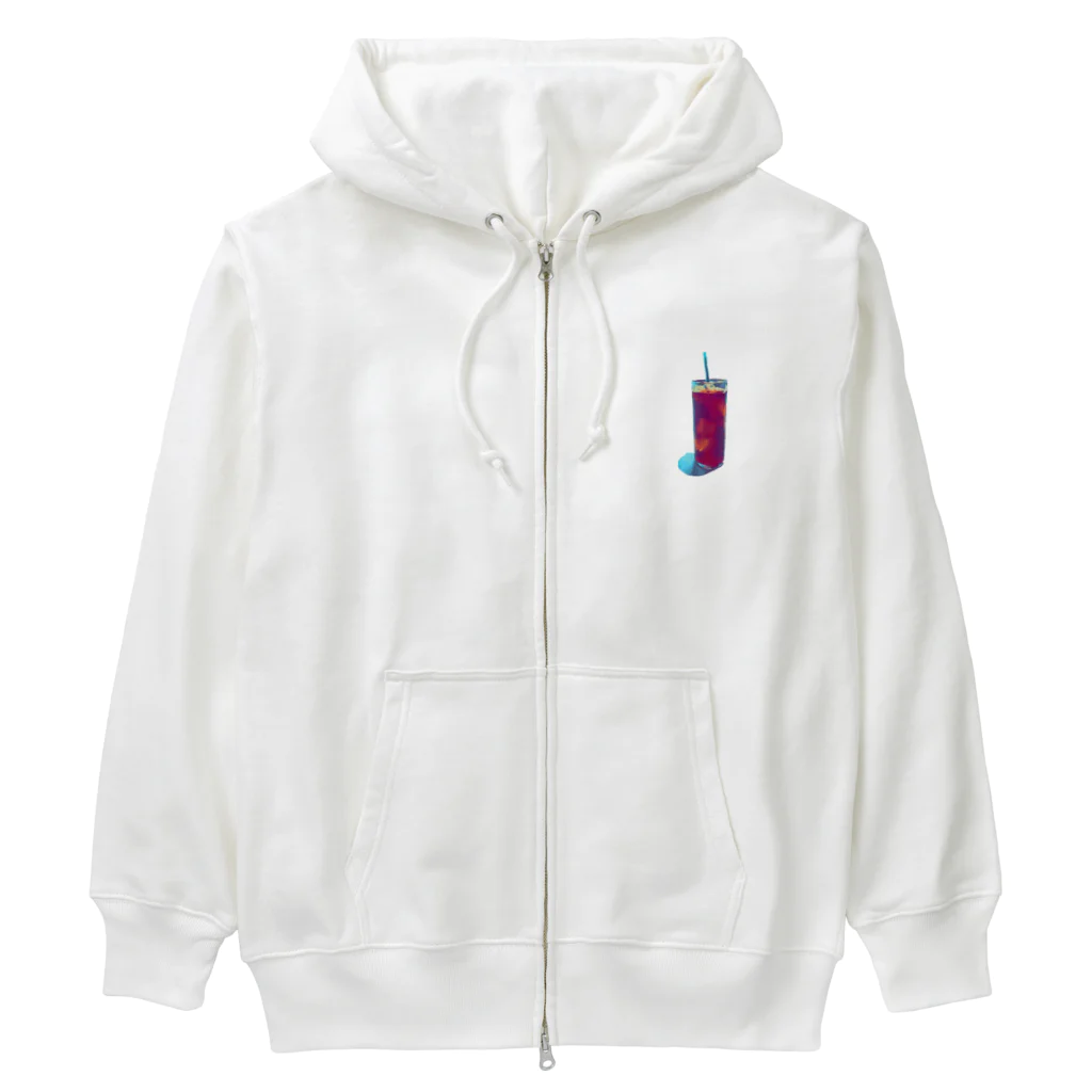 わらしゃんどのアイスコーヒー Heavyweight Zip Hoodie