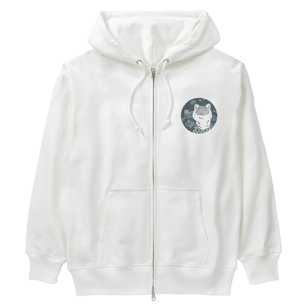 まりもの宇宙ユキヒョウ Heavyweight Zip Hoodie